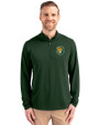 Southeastern Louisiana Lions Cutter & Buck Virtue Eco Pique Recycled Quarter Zip Mens Pullover Hunter Green Front