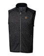 Texas Rio Grande Valley Vaqueros Cutter & Buck Mainsail Sweater-Knit Mens Full Zip Vest Charcoal Heather Mannequin
