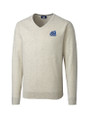 Old Dominion Monarchs College Vault - Cutter & Buck Lakemont Tri-Blend Mens V-Neck Pullover Sweater Oatmeal Heather Mannequin
