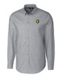 Southeastern Louisiana Lions Cutter & Buck Stretch Oxford Mens Long Sleeve Dress Shirt Charcoal Mannequin