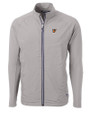 Texas Rio Grande Valley Vaqueros Cutter & Buck Adapt Eco Knit Hybrid Recycled Mens Big & Tall Full Zip Jacket Polished Medium Gray Mannequin