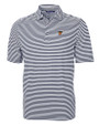 Texas Rio Grande Valley Vaqueros Cutter & Buck Virtue Eco Pique Stripe Recycled Mens Big and Tall Polo Navy Blue Mannequin