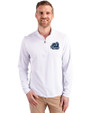 Old Dominion Monarchs College Vault - Cutter & Buck Virtue Eco Pique Recycled Quarter Zip Mens Big & Tall Pullover White Front