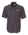 Southeastern Louisiana Lions Cutter & Buck Epic Easy Care Nailshead Mens Big and Tall Short Sleeve Dress Shirt Black Mannequin
