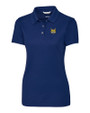 Quinnipiac Bobcats Cutter & Buck Advantage Eco Tri-Blend Pique Womens Polo Indigo Mannequin