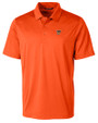Texas Rio Grande Valley Vaqueros Cutter & Buck Prospect Eco Textured Stretch Recycled Mens Short Sleeve Polo College Orange Mannequin