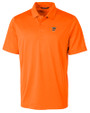 Texas Rio Grande Valley Vaqueros Cutter & Buck Prospect Eco Textured Stretch Recycled Mens Short Sleeve Polo Orange Burst Mannequin