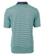 Cutter & Buck Virtue Eco Pique Micro Stripe Recycled Mens Polo FRNV_MANNB_HG 1