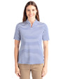 Cutter & Buck Virtue Eco Pique Stripe Recycled Womens Top TBL PRO_HG 1