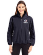 Green Bay Packers Americana Cutter & Buck Charter Eco Recycled Womens Anorak Jacket Navy Blue Front