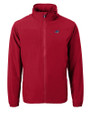 Carolina Panthers Americana Cutter & Buck Charter Eco Recycled Mens Full-Zip Jacket Cardinal Red Mannequin