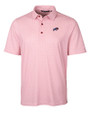 Buffalo Bills Americana Cutter & Buck Pike Double Dot Print Stretch Mens Big and Tall Polo Cardinal Red Mannequin