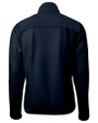 Carolina Panthers Americana Cutter & Buck Cascade Eco Fleece Mens Full Zip Jacket Navy Blue Mannequin Back
