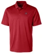 Carolina Panthers Americana Cutter & Buck Prospect Eco Textured Stretch Recycled Mens Big & Tall Polo Cardinal Red Mannequin