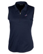 Detroit Lions Americana Cutter & Buck Forge Stretch Womens Sleeveless Polo Liberty Navy Mannequin