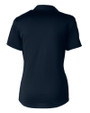 Carolina Panthers Americana Cutter & Buck Prospect Eco Textured Stretch Recycled Womens Short Sleeve Polo Navy Blue Mannequin Back