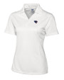 Jacksonville Jaguars Americana Cutter & Buck Genre Textured Solid Womens Polo White Mannequin