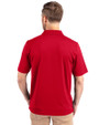 Miami Dolphins Americana Cutter & Buck Forge Stretch Mens Polo Cardinal Red Back