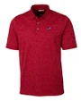 Detroit Lions Americana Cutter & Buck Advantage Tri-Blend Space Dye Mens Polo Dark Cardinal Red Mannequin