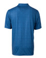 Indianapolis Colts Americana Cutter & Buck Pike Micro Floral Print Stretch Mens Polo Indigo Mannequin Back