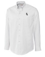Chicago White Sox Cutter & Buck Epic Easy Care Nailshead Mens Big and Tall Long Sleeve Dress Shirt White Mannequin