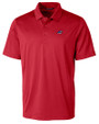 Carolina Panthers Americana Cutter & Buck Prospect Eco Textured Stretch Recycled Mens Short Sleeve Polo Red Mannequin