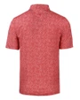 Jacksonville Jaguars Americana Cutter & Buck Pike Constellation Print Stretch Mens Polo Red Mannequin Back