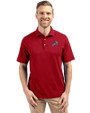 Detroit Lions Americana Cutter & Buck Virtue Eco Pique Recycled Mens Polo Cardinal Red Front