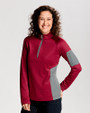 Cutter & Buck Womens Shaw Hybrid Half-Zip Chutney Front