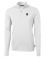 Chicago Cubs Stars & Stripes Cutter & Buck Virtue Eco Pique Recycled Quarter Zip Mens Pullover WH_MANN_HG 1