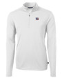 New York Giants Americana Cutter & Buck Virtue Eco Pique Recycled Quarter Zip Mens Pullover WH_MANN_HG 1