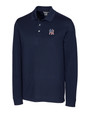 New York Yankees Stars & Stripes Cutter & Buck Advantage Tri-Blend Pique Mens Long Sleeve Polo LYN_MANN_HG 1