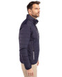 Los Angeles Angels Stars & Stripes Cutter & Buck Rainier PrimaLoft® Mens Eco Insulated Full Zip Puffer Jacket Dark Navy/Silver Side
