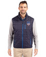 New York Mets Stars & Stripes Cutter & Buck Rainier PrimaLoft® Mens Eco Insulated Full Zip Puffer Vest Dark Navy Front