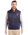 Philadelphia Phillies Stars & Stripes Cutter & Buck Rainier PrimaLoft® Mens Eco Insulated Full Zip Puffer Vest Dark Navy Front