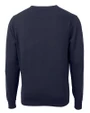 Pittsburgh Pirates Stars & Stripes Cutter & Buck Lakemont Tri-Blend Mens V-Neck Pullover Sweater Liberty Navy Mannequin Back