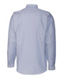 Miami Marlins Stars & Stripes Cutter & Buck Stretch Oxford Mens Long Sleeve Dress Shirt Light Blue Mannequin Back