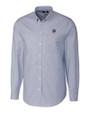 Chicago Cubs Stars & Stripes Cutter & Buck Stretch Oxford Mens Long Sleeve Dress Shirt Light Blue Mannequin