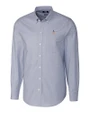 Athletics Stars And Stripes Cutter & Buck Easy Care Stretch Oxford Mens Long Sleeve Button Down Shirt Light Blue Mannequin