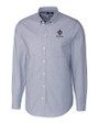 New Orleans Saints Americana Cutter & Buck Stretch Oxford Mens Long Sleeve Dress Shirt Light Blue Mannequin