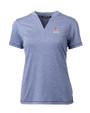 Green Bay Packers Americana Cutter & Buck Forge Eco Heathered Stretch Womens Blade Top Indigo Heather Mannequin