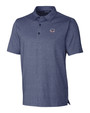 Cincinnati Reds Stars & Stripes Cutter & Buck Forge Heathered Stretch Mens Polo IDH_MANN_HG 1