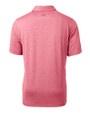 Colorado Rockies Stars & Stripes Cutter & Buck Forge Heathered Stretch Mens Polo Cardinal Red Heather Mannequin Back