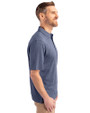 Athletics Stars And Stripes Cutter & Buck Forge Heathered Stretch Mens Polo Indigo Heather Side