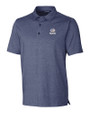 Green Bay Packers Americana Cutter & Buck Forge Heathered Stretch Mens Polo Indigo Heather Mannequin