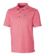 Pittsburgh Pirates Stars & Stripes Cutter & Buck Forge Heathered Stretch Mens Polo Cardinal Red Heather Mannequin