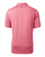 Pittsburgh Pirates Stars & Stripes Cutter & Buck Forge Heathered Stretch Mens Polo Cardinal Red Heather Mannequin Back