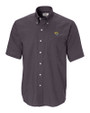 Jacksonville Jaguars Cutter & Buck Epic Easy Care Nailshead Mens Short Sleeve Dress Shirt Black Mannequin