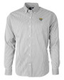 Jacksonville Jaguars Cutter & Buck Versatech Pinstripe Stretch Mens Big and Tall Dress Shirt Black Mannequin