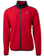 Cincinnati Reds Stars & Stripes Cutter & Buck Cascade Eco Sherpa Mens Fleece Jacket RDNV_MANN_HG 1
